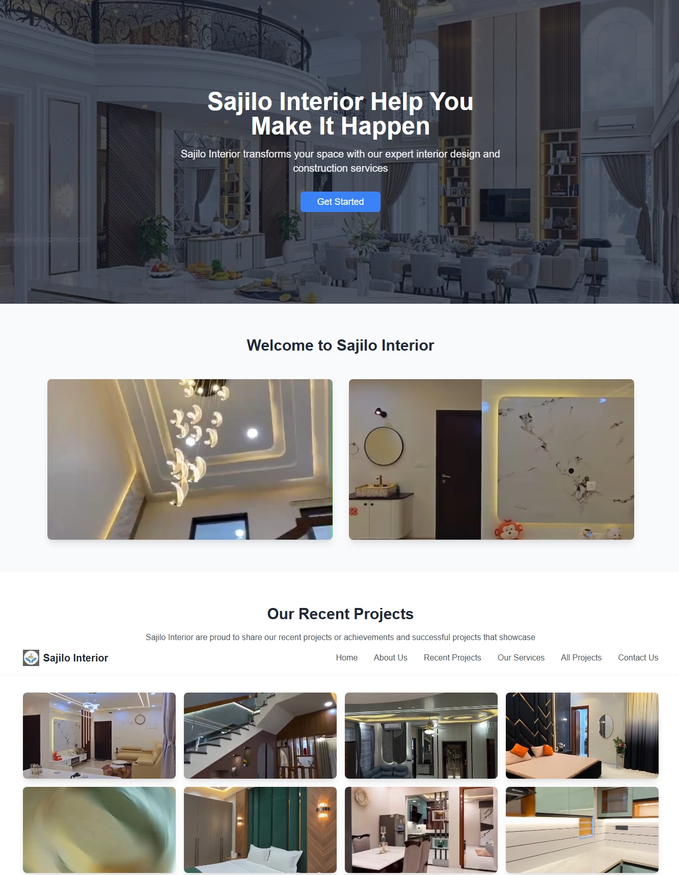 Sajilo Interior Dashboard